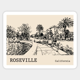 Roseville California Sticker